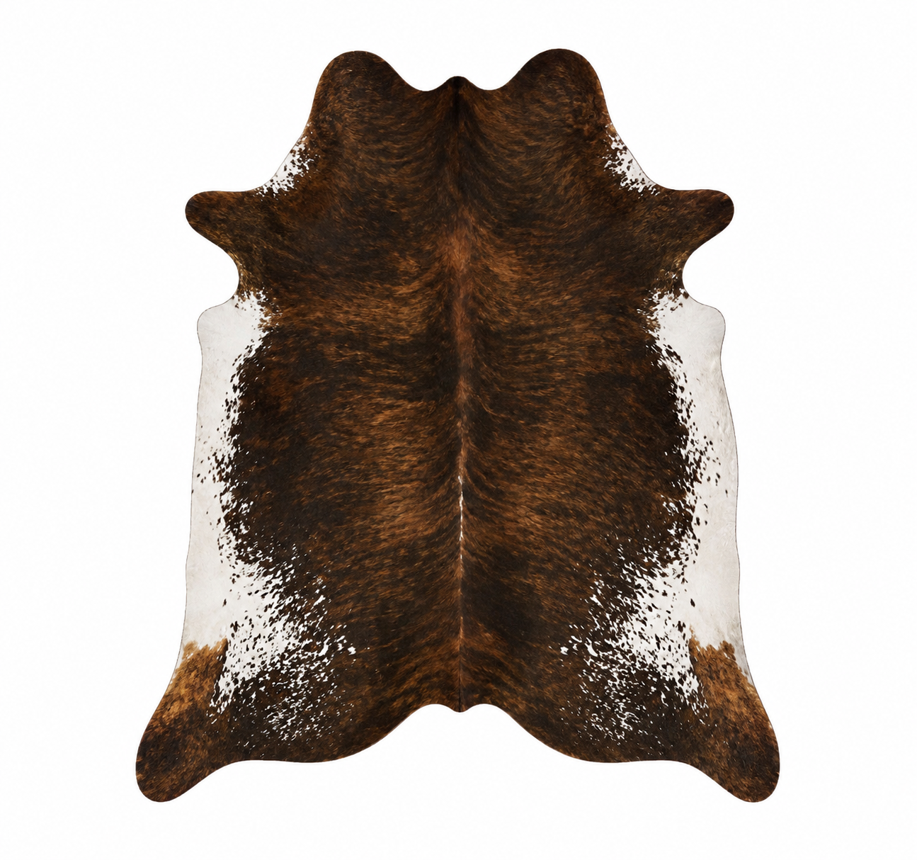 MIDNIGHT BRINDLE HIDE RUG
