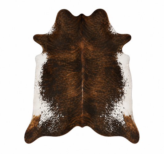 MIDNIGHT BRINDLE HIDE RUG